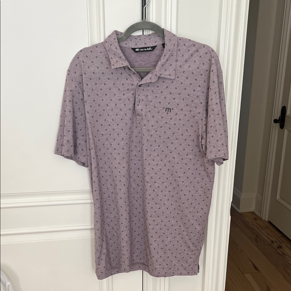 Travis Mathew Lavender Polo Shirt Golf